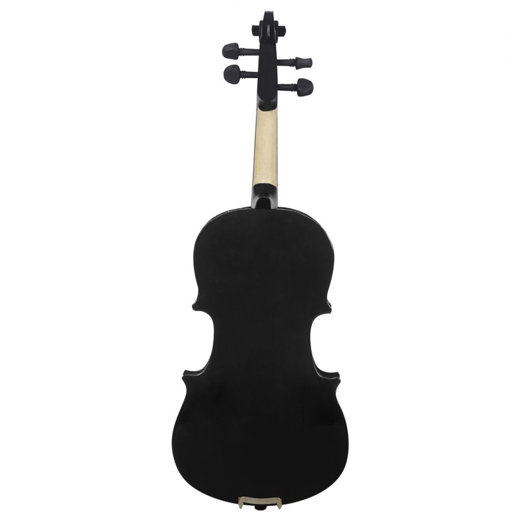 Biola Akustik 1 / 8 Warna Hitam Dengan Case + Busur + Rosin