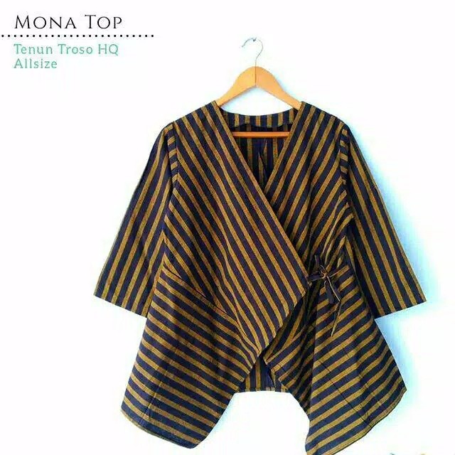 Blouse Batik Tenun Lurik Murah/atasan Batik Tenun Wanita/blouse Batik Lurik Murah/blouse Batik Kerja