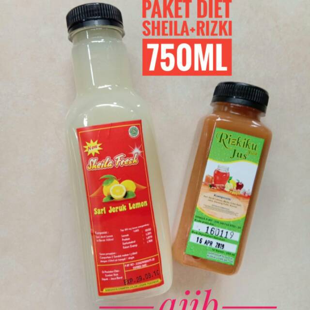 

PAKET SHEILA FRESH DAN rizkiku jus diet