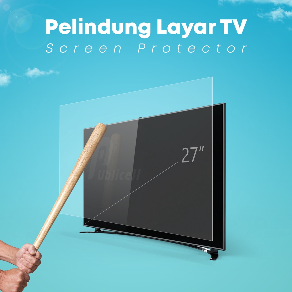 Pelindung Layar TV 27" Inch | Screen Protector TV | Screen Guard TV | Pelindung Layar TV LED LCD