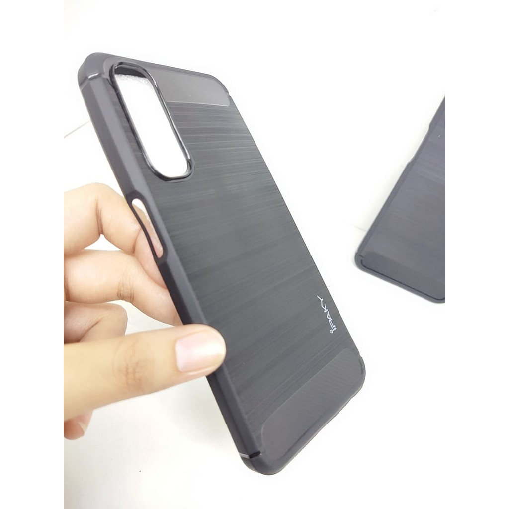 Case Slim Fit Carbon Realme Narzo 20 Pro 6.5 inchi Softshell Fiber Multi Carbon Anti Melar