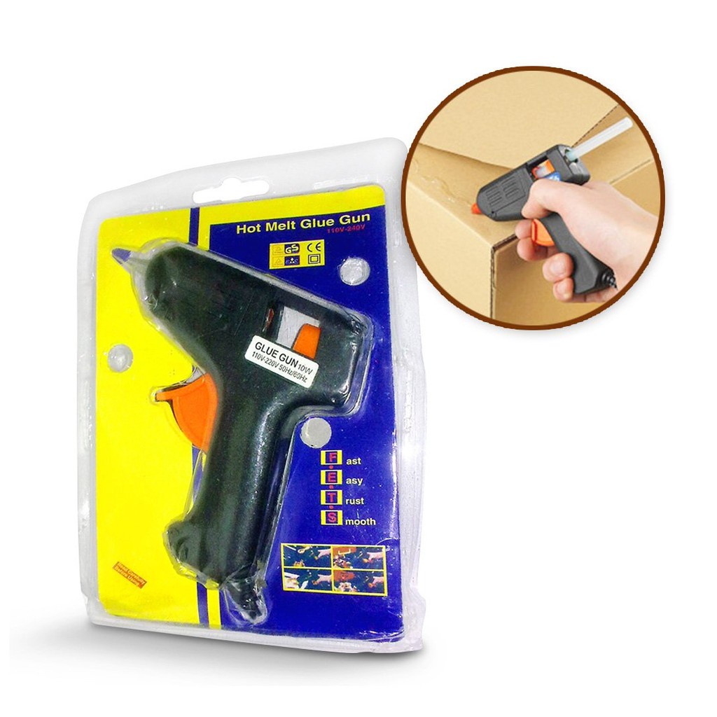 Hot Melt Glue Gun Alat Lem Tembak 10W WATT Pistol Lem Tembak Bakar Praktis