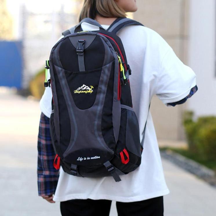 <NeV ✩> Techdoo Tas Ransel Gunung Pria Casual Tas Punggung Wanita Backpack Hiking Bag Camping Anti A