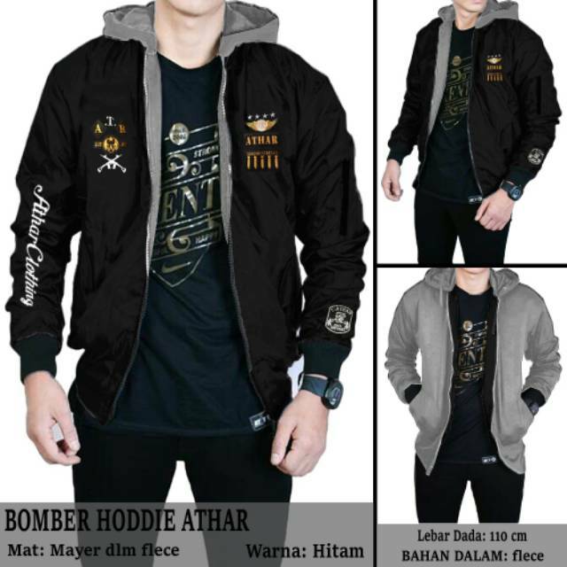 Jaket Bomber hodie / jaket bomber / jaket pria murah / jaket bomber arthar / bomber hodie arthar
