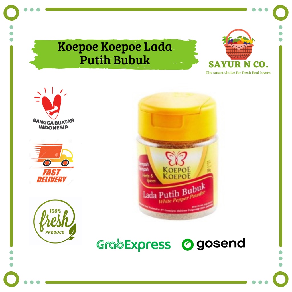 

KOEPOE KOEPOE Lada Putih Bubuk 38gr | Sayur N Co Bekasi