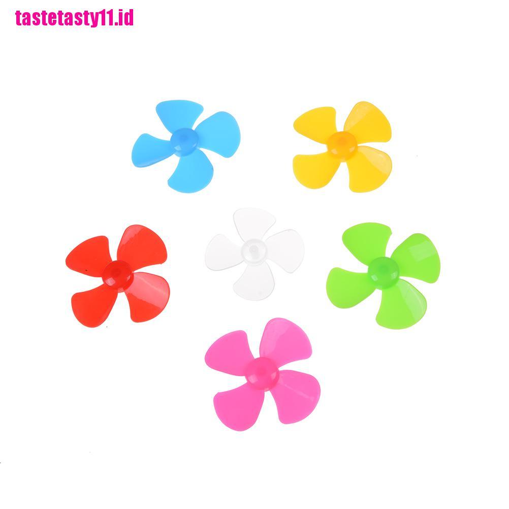 【TTID】6pcs High quality ABS Plastic Propeller 4 blade model accessories 2mm X 5