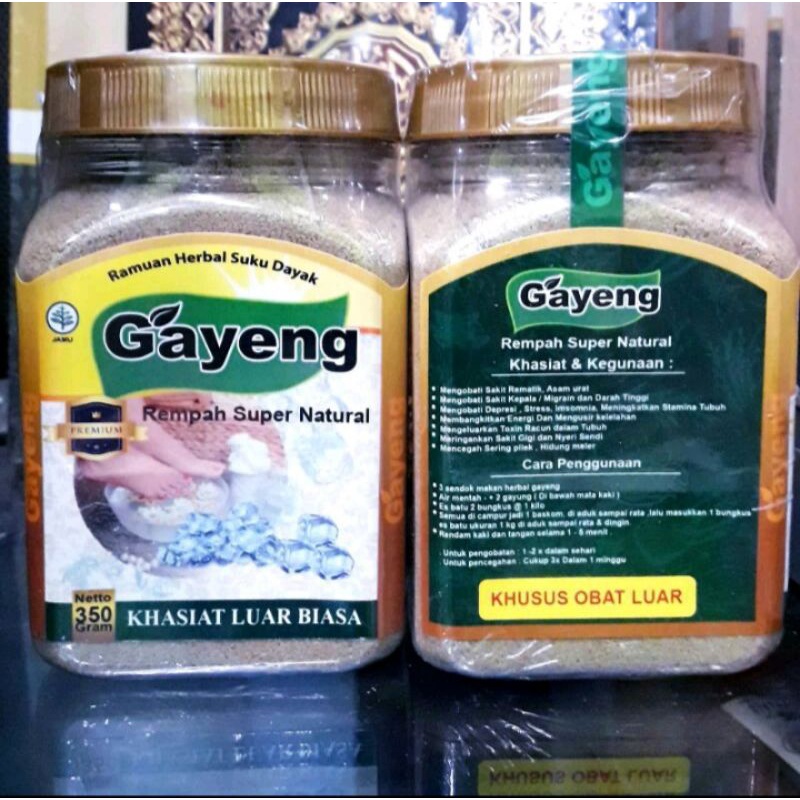 GAYENG Ramuan  Terapi Rendam Kaki Es Herbal Suku Dayak