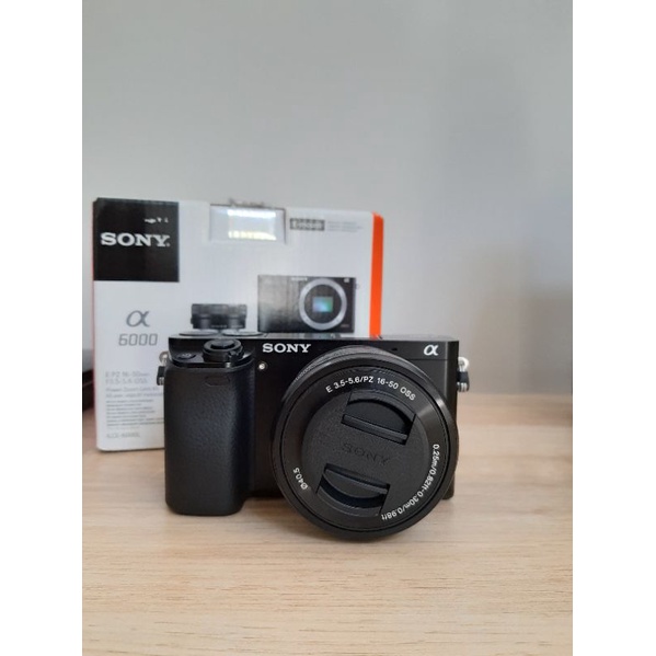 Kamera mirrorless sony a6000 lensa kit second