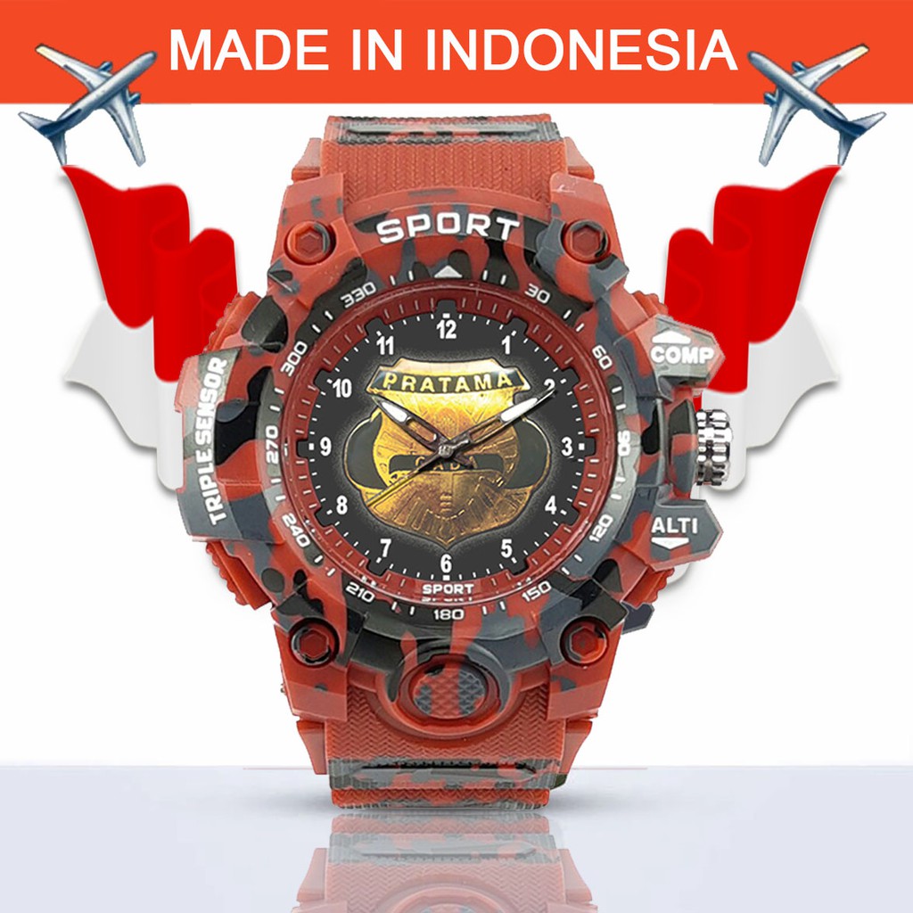 (EXCLUSIVE) JAM TANGAN GADA PRATAMA -SECURITY ARMY MERAH 2