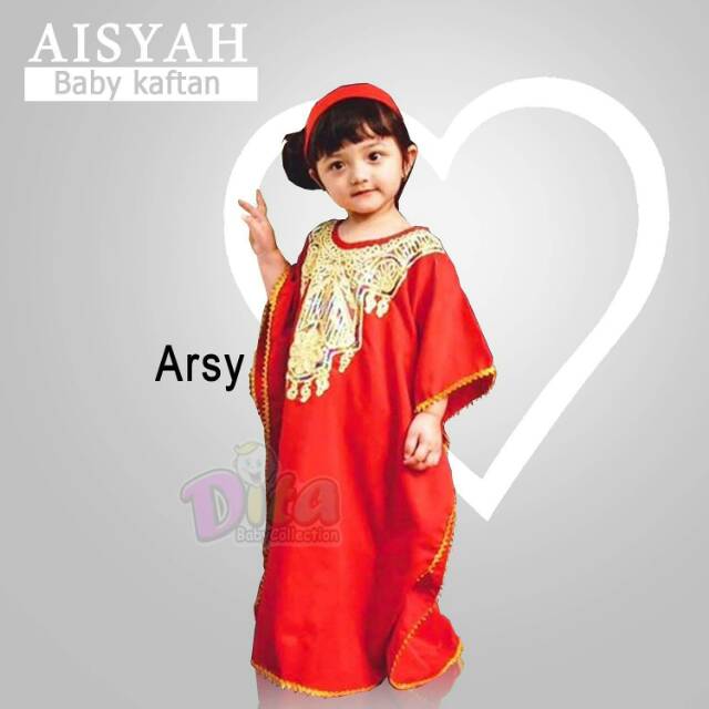 Kaftan Kids Bayi Arsy dan Moonela Grosir Murah Pakaian muslim baju gamis bayi stelan muslim bayi