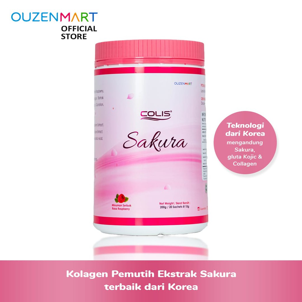 Colis Sakura Beauty Isi 20 Sachet- Pemutih Kulit Dari Korea (Sudah BPOM) CA