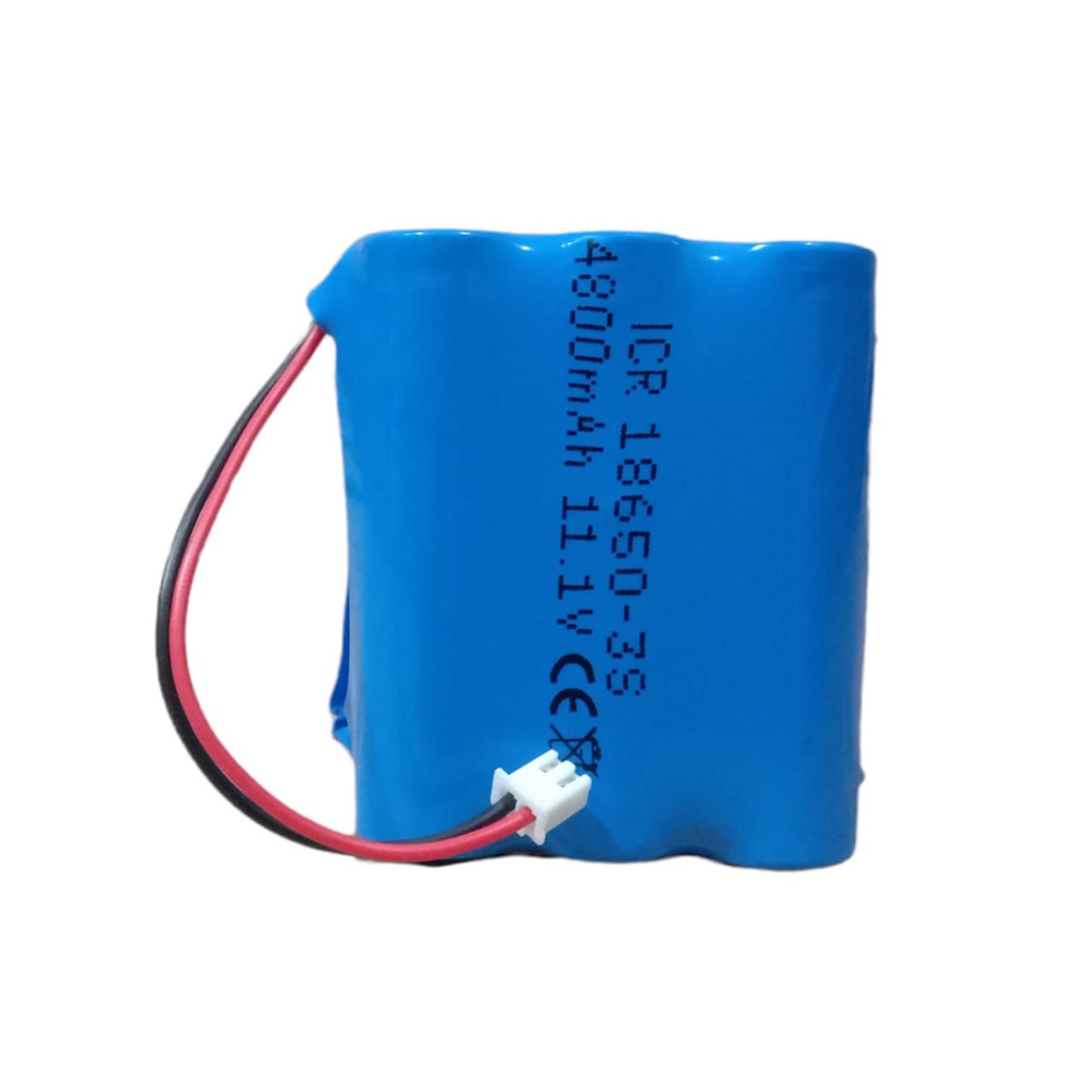 Baterai RC / Speaker Bluetooth / Elektronik Lainnya 6X 18650-3S BMS 10A  4800mAh 11.1V Konektor JST 2 PIN PUTIH