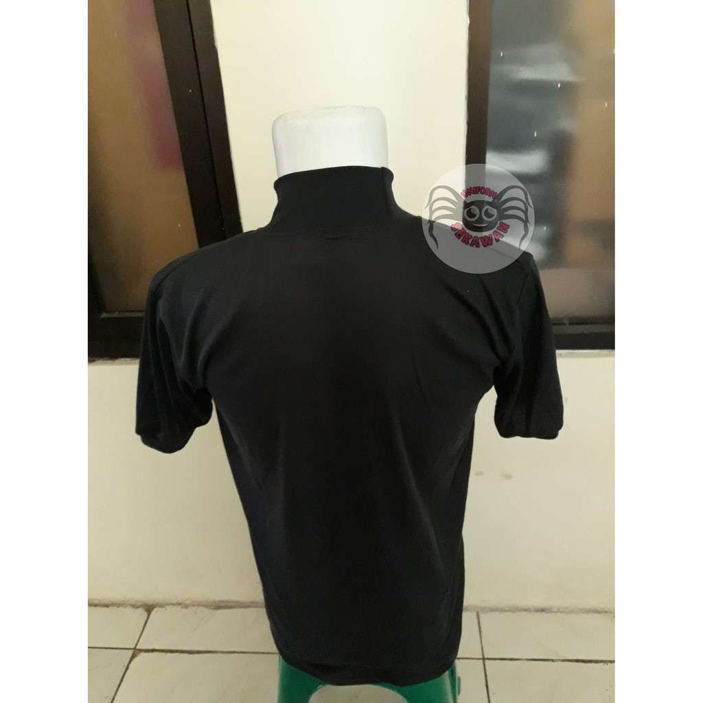 Kaos Krah Tinggi Security Satpam Hitam