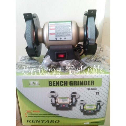 KENTARO TDS-150EC MESIN GERINDA DUDUK 6 INCH HEACY DUTY FULL TEMBAGA