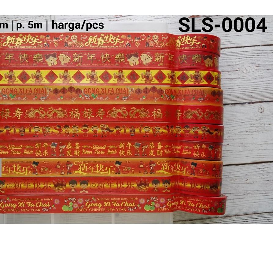 

Promo Best Seller SLS-0004 Selotip kertas washi motif kue kering imlek chinese new year