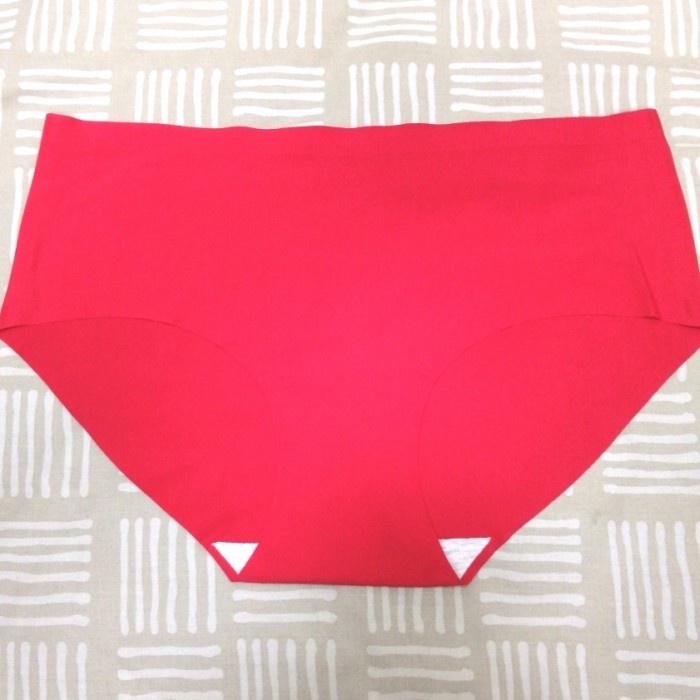 MURAH Celana Dalam Wanita seamless anti jiplak bigsize jumbo size XXXL 3XL - Merah