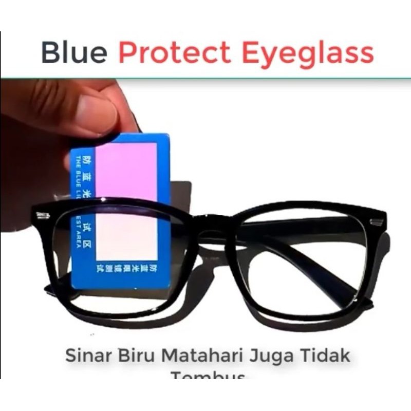 kacamata blue Ray, anti radiasi, blue protect eyeglass, frame kacamata normal