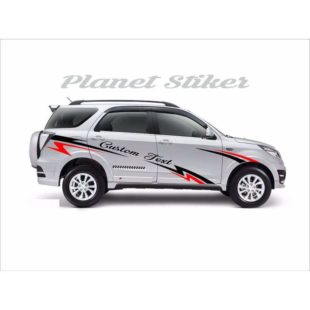 PROMO STIKER MOBIL CUTTING STICKER LIST MOBIL FLASH SPORTY MURAH