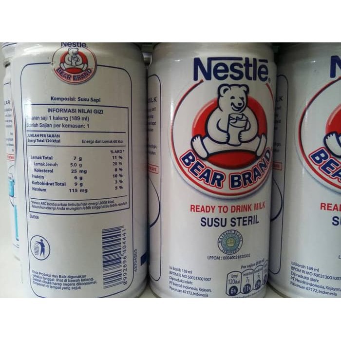 

BEAR BRAND SUSU SETERIL 189ML