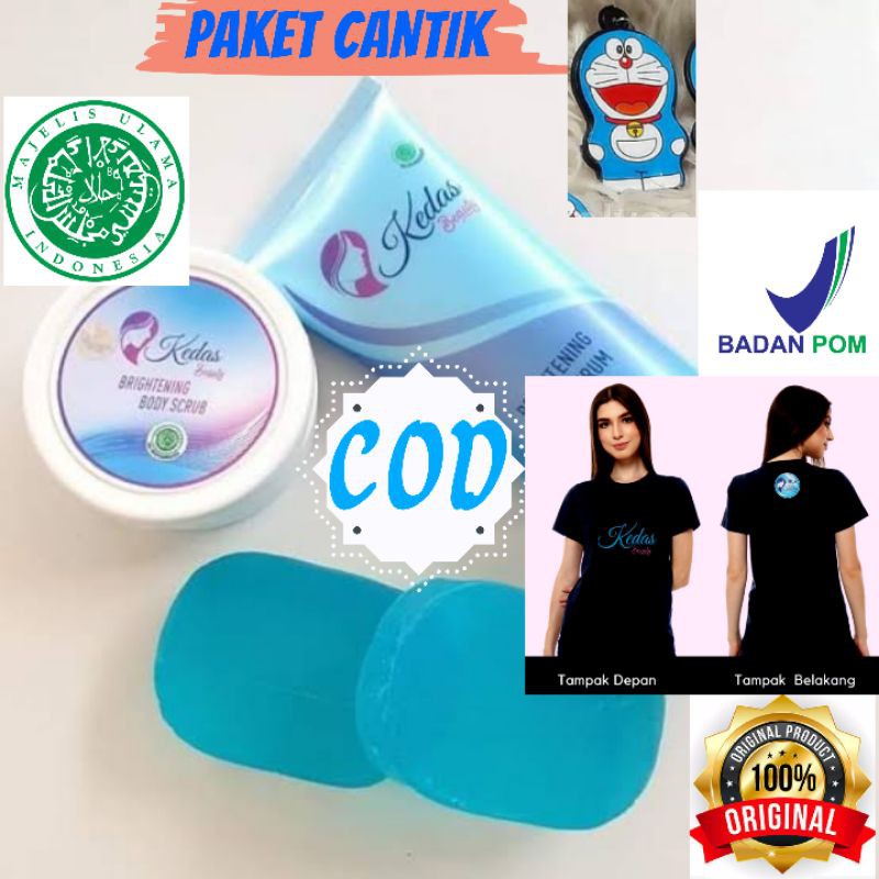 Sabun kedas beauty serum scrub original paket full
