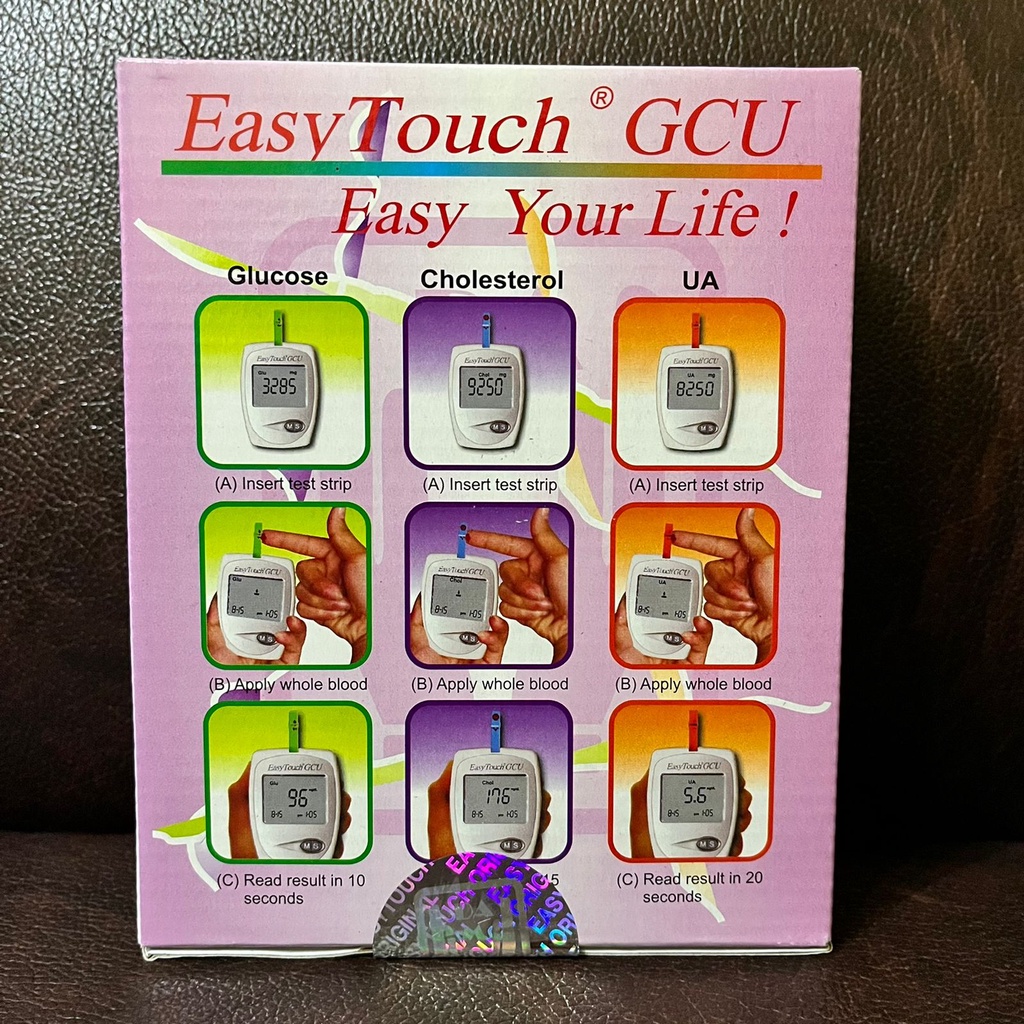 EASY TOUCH  GCU 3 IN 1 UNIT MESIN ALAT CEK GULA DARAH KOLESTEROL ASAM URAT