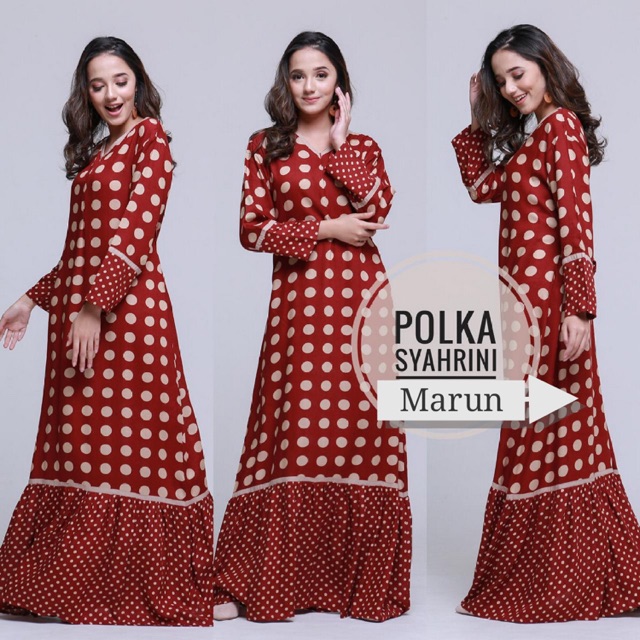 Dress Daster Polka Syahrini