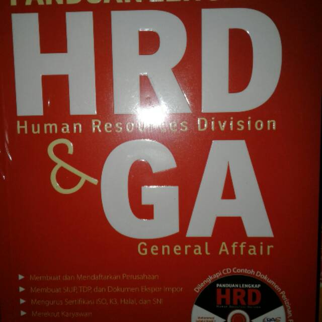 Buku panduan hrd dan ga