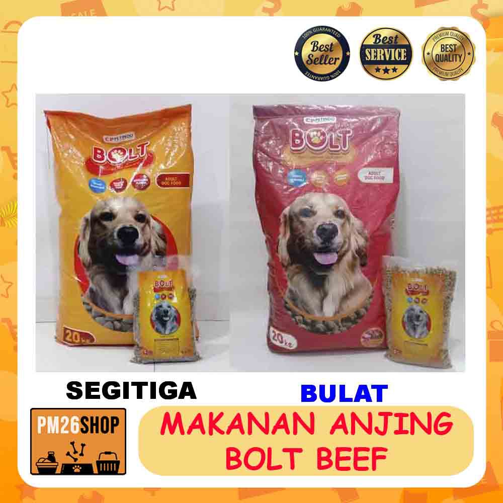 Makanan Anjing Murah Dog Food Bolt Repac 1kg