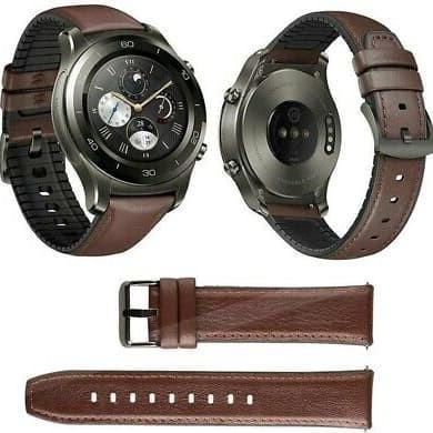 STRAP TALI JAM KULIT LEATHER RUBBER SAMSUNG GALAXY WATCH 46mm 22mm