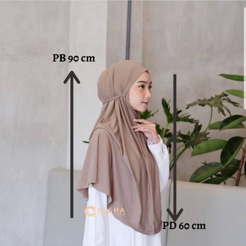 Jilbab Khimar Simpel Maryam Jersey Zakia Ori Alsha-1