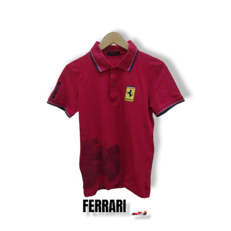 kaos kerah original ferrari second free 1topi random