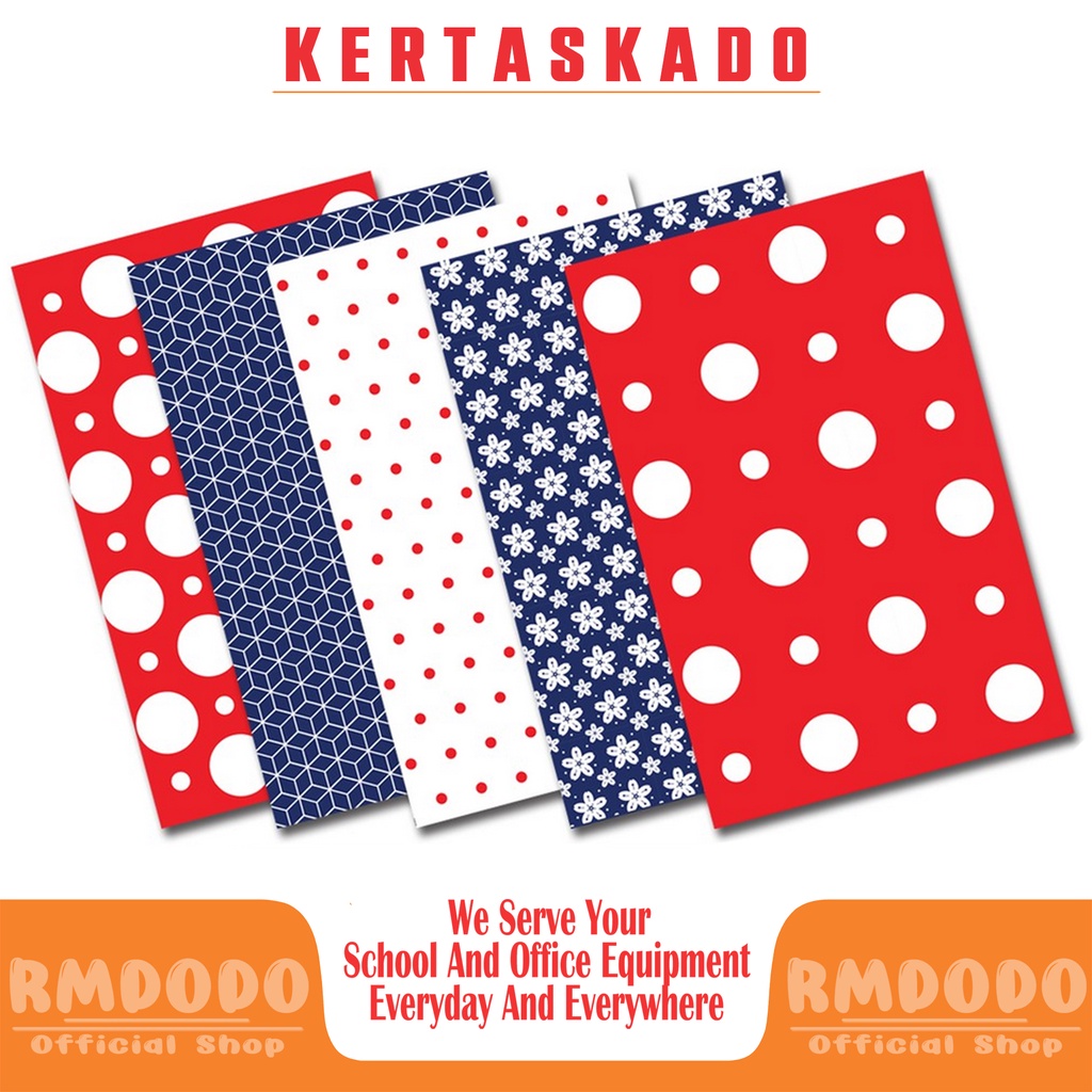 

Rmdodo Kertas Kado Grosir Murah Motif Mix isi 20pc / Terima Bungkus Kado Untuk Pengiriman Hadiah