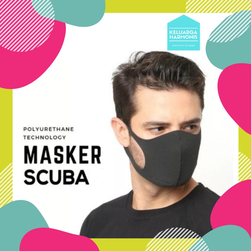 Masker Scuba Hitam Korea