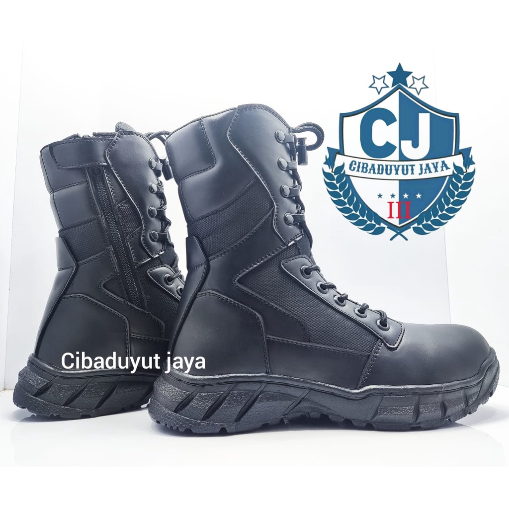 SEPATU PDL TNI POLRI TERBARU SECURITY PDL HITAM WATERPROOF TERLARIS!