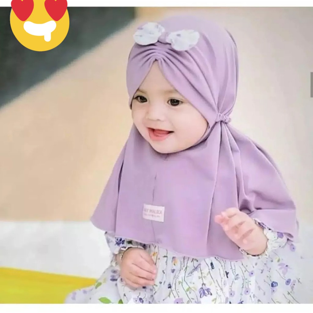 AL - JILBAB ANAK HIJAB ANAK BAYI KERUDUNG ANAK BAYI 1 - 3 TAHUN JILBAB LUCU
