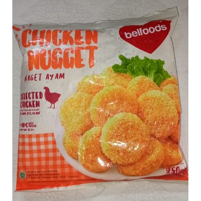 

Chicken Nugget Belfoods 250 gr Frozen Food Murah | Naget Ayam | Makanan Beku | Olahan Daging Ayam Siap Goreng - FROZEN FOOD - Makanan Istant Siap Cepat Saji