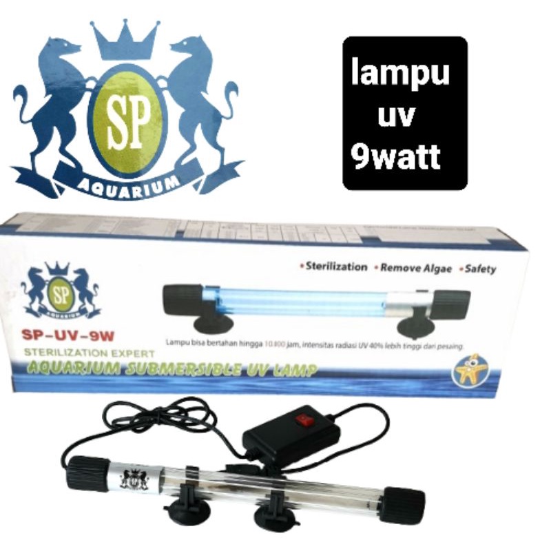 LAMPU UV 9 WATT LAMPU UV AQUARIUM KOLAM IKAN