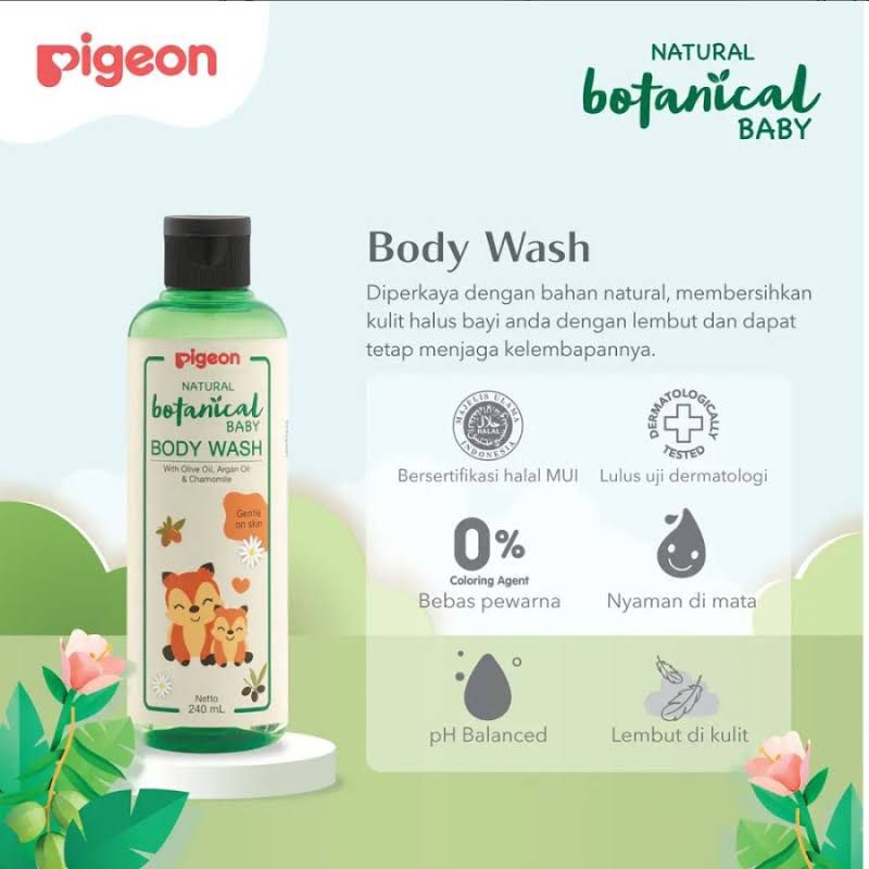 Pigeon Botanical Body Wash/Shampoo/Massage Oil/Water Gel Lotion