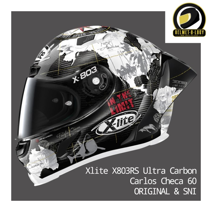 Xlite X803RS Ultra Carbon Checa 60 X803 RS Helm Full Face