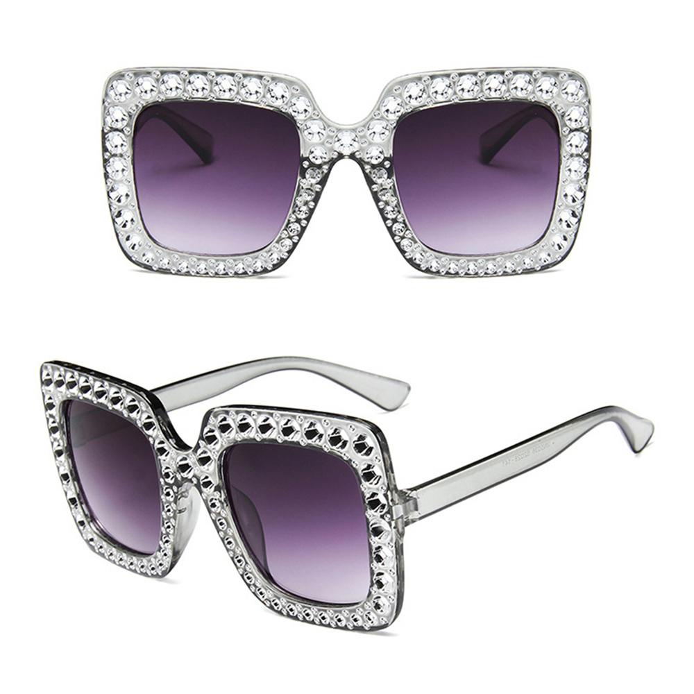 Lily Oversized Sunglasses Kacamata Matahari Retro V400 Kristal