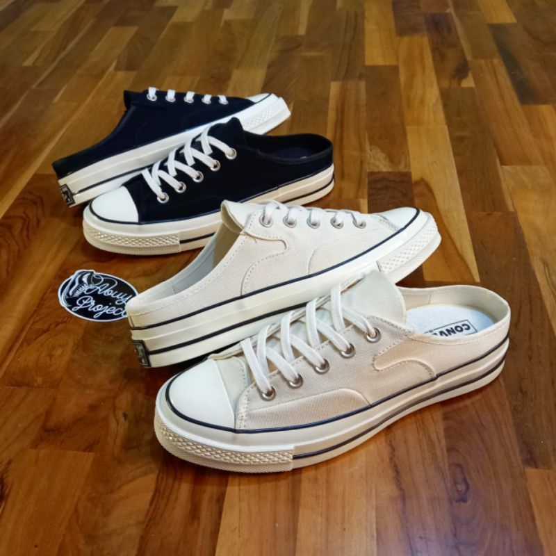 Converse 70s Mule Recycled Beige White Converse Mule Converse Slip On Converse Slipon