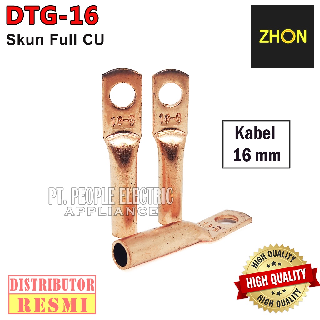 DTG-16mm SKUN CU FULL TEMBAGA BAUT 8mm