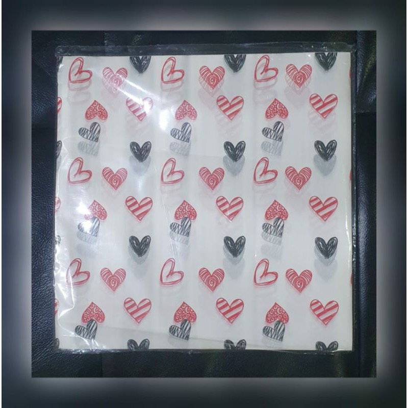 

Kertas Nasi Laminasi anti lengket - Motif LOVE U