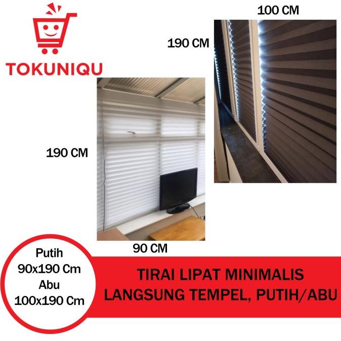 Tirai Lipat Minimalis Langsung Tempel / Vertical Blind SCHTS