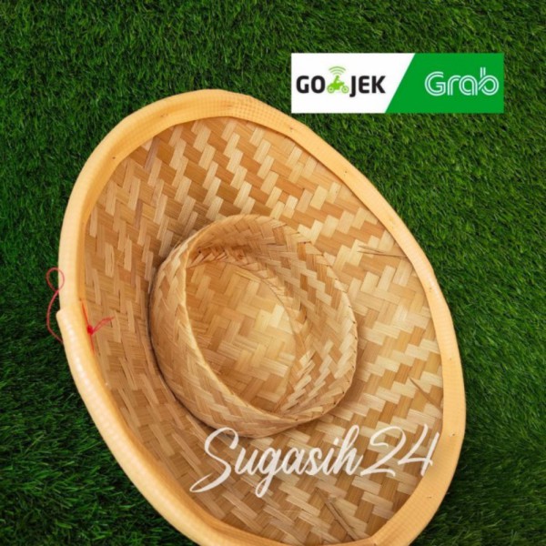 caping bambu caping petani