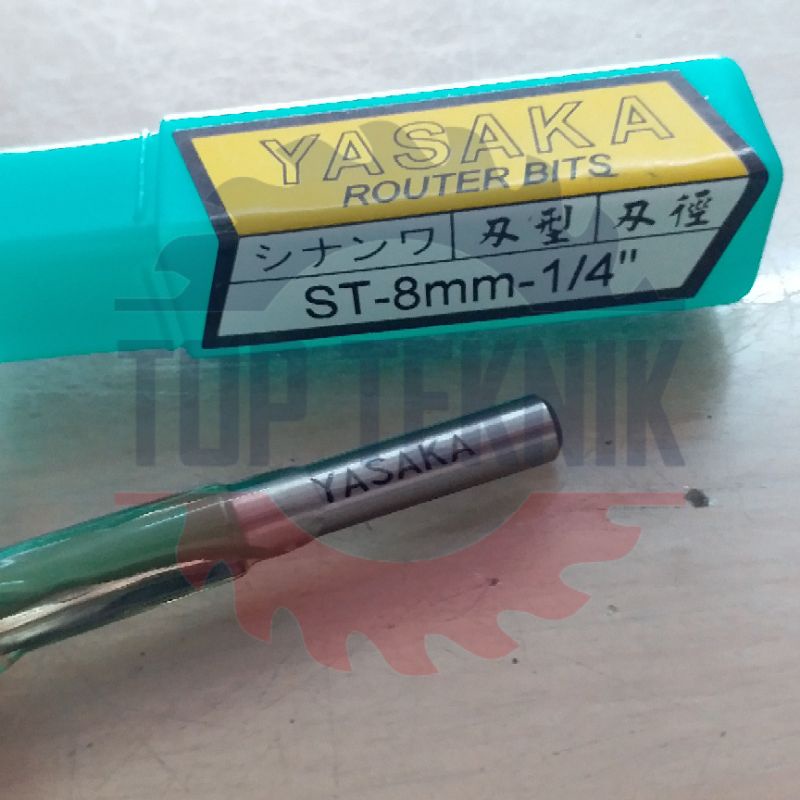 YASAKA ROUTER BITS - STRAIGHT BIT 8MM X 1/4"