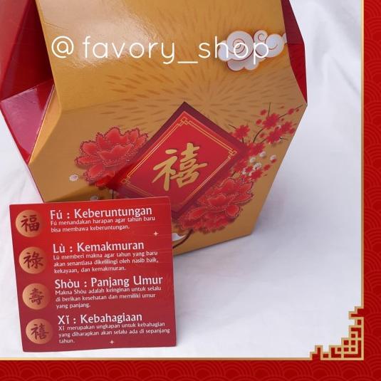 

♣ Gable Box Imlek Lampion / Dus Toples Kuker 500gr CNY TB Lamp (5pcs) ➤