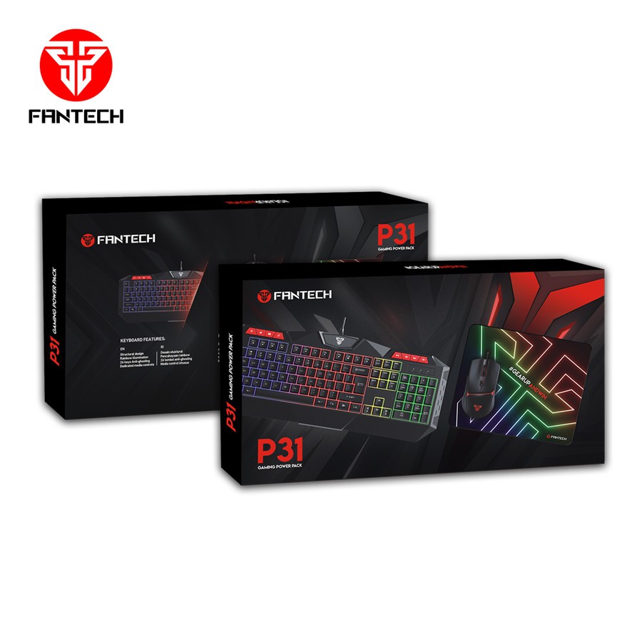 Keyboard Mouse + Mousepad Gaming FANTECH P31 Combo Set 3 In 1