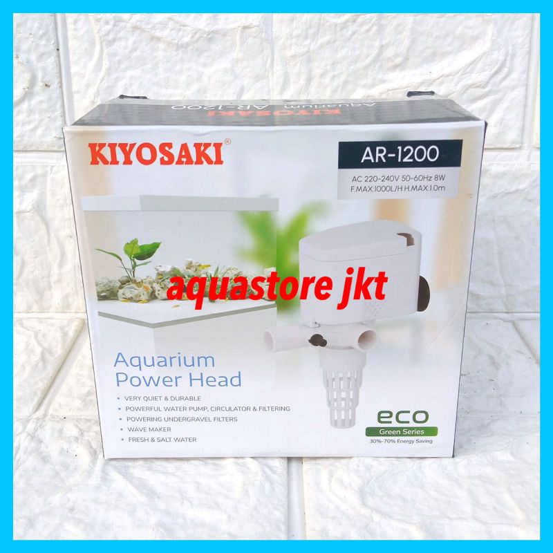 KIYOSAKI AR 1200 POMPA AQUARIUM CELUP KIYOSAKI 1200 POMPA KOLAM IKAN AQUARIUM AQUASCAPE