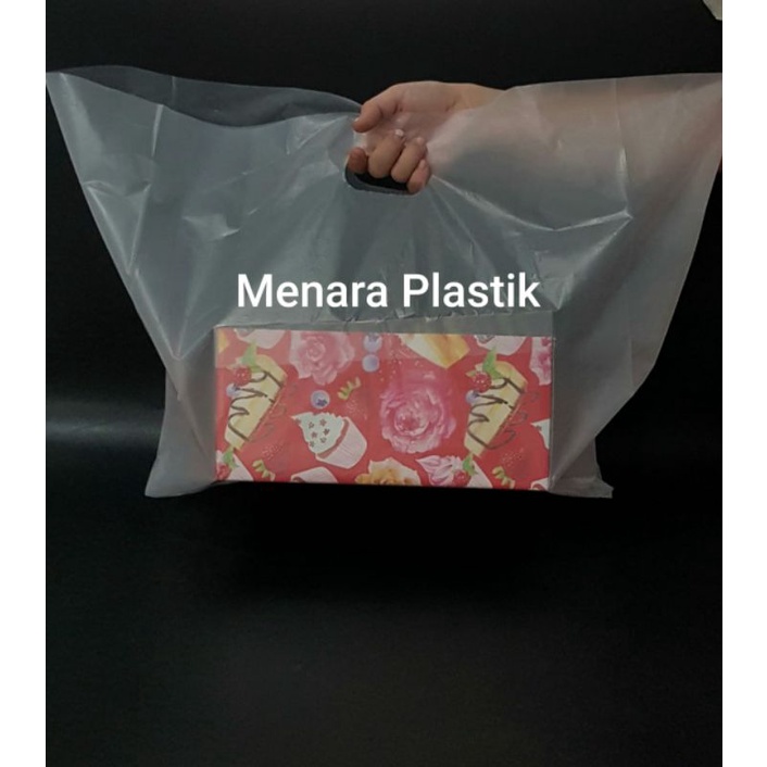 KANTONG PLASTIK HD PLONG OVAL JUMBO BENING UKURAN 40 X 50 ISI 50 LEMBAR
